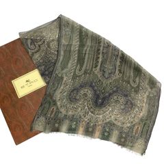 ETRO Milano ペイズリー柄 大判ストール シルク混 イタリア製 - メルカリ