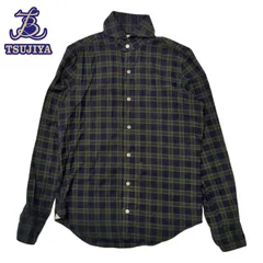 中古A Finamore フィナモレ メンズ シャツ 長袖 タータンチェック グリーン #15/38 辻屋質店A4080のサムネイル