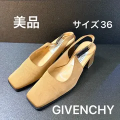 【美品】GIVENCHY ジバンシー ベージュ サンダル パンプス レザー スエード レディース サイズ36 23cmのサムネイル