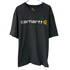 メキシコ製 Carhartt 半袖 ロゴTシャツ XL ブラック カーハート プルオーバー ロゴ プリント カットソー 夏物 a806-7060のサムネイル