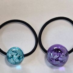 レジン ヘアゴム 星型 楕円型モチーフ 2個セット - メルカリ