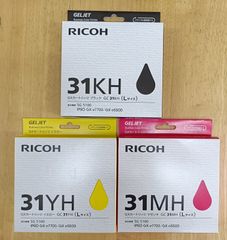 RICOH GX カートリッジ 31KH ×3個 31C 31M 31Y 計6個 - メルカリ