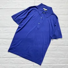 JOHN SMEDLEY 30ゲージ シーアイランドコットン 半袖 ニットポロシャツ  ロイヤルブルー サイズS イギリス製 / ジョンスメドレーのサムネイル