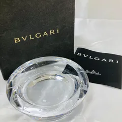 A【箱付き】BVLGARI ブルガリ クリスタル 灰皿 小物入れ ガラス製 保管品のサムネイル