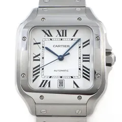 カルティエ Cartier 腕時計 サントス LM WSSA0018 デイト スクエア シルバー オパライン文字盤 SS 自動巻き 【箱・保付き】 【中古】のサムネイル