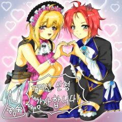 ウマ娘 ブエナビスタ ジェンティルドンナ 手描き イラスト ファン