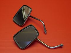 カブ用 角型ショートステムミラー 左右セット EMC - メルカリ