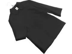 KRIZIA クリッツィア ウール混 7分袖 シャツ size40/黒 ◇■ レディースのサムネイル