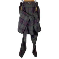 【中古】　Vivienne Westwood　ボンテージパンツ　チェック　ジップフライ　古着　/4304のサムネイル