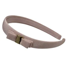 【美品】フェラガモ Salvatore Ferragamo ヴァラリボン カチューシャ ピンク ゴールド金具 ヘアバンド キングラム[01]のサムネイル