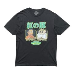 해외판 공식 공식 스튜디오 지브리 영화 Porco ROSSO 홍의 돼지 피콜로의 아버지 포르코로소 T셔츠 맨즈 L 미야자키 하야오 애니메이션 BA4786