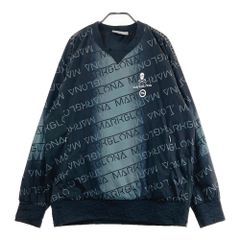 サイズ：48 MARK&LONA マークアンドロナ  中綿ブルゾン ジャケット ロゴ総柄 ブラック系 [240101677377] ゴルフウェア メンズ ストスト サイズ：48 MARK&LONA マークアンドロナ 中綿ブルゾン ジャケット ロゴ