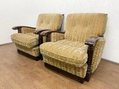 美品□三越家具□ブルージュ□アームレスチェア□1人掛けソファ□2脚