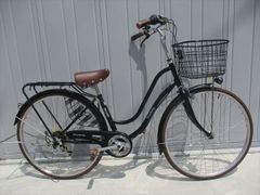 【お引取のみ】シティサイクル ブラック 宮古島 引取限定】 シティサイクル 26インチ ブラック ママチャリ