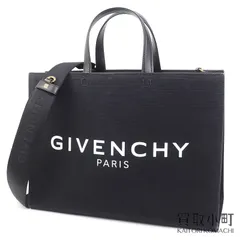 ジバンシィ G-TOTE ミディアム トートバッグ ブラック ファブリック キャンバス ロゴプリントのサムネイル