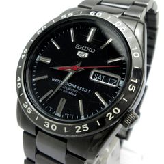 SEIKO セイコー セイコー5 オートマチック メンズ デイデイト 黒 7S26