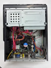 ジャンク 自作PC ASRock H61M-VG3 Intel Celeron G1610 メモリ4GB DVDマルチ BIOS確認済 HDD/SSDなしのサムネイル