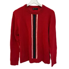 エムケーミッシェルクランオム MK MICHEL KLEIN HOMME ニット セーター センター ストライプ クルーネック F 赤 レッド /EH ■ECF005のサムネイル