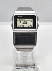 CASIO DBC-611 データバンク 電卓機能付き デジタル腕時計 シルバー 中古 動作品のサムネイル