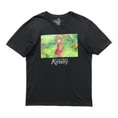 해외판 공식 공식 스튜디오 지브리 영화 The Secret World of Arrietty 빌려주는 아리에티 티셔츠 남성 L 미야자키 하야오 BA4777