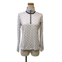 エレッセ ellesse  ハーフジップ カットソー ハイネック 長袖 M 白 ホワイト /TD ■ECF005のサムネイル