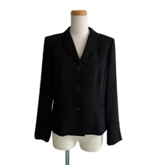 ローラアシュレイ LAURA ASHLEY ジャケット 上着 テーラードジャケット 3B シングル ストレッチ 無地 13 黒 ブラック /EH ■ECF005のサムネイル