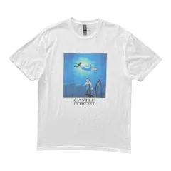 海外版 公式 オフィシャル スタジオジブリ 映画 Castle in the Sky 天空の城ラピュタ シータ パズー Tシャツ メンズM 宮崎駿 アニメ BA4769のサムネイル