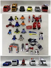 [浜館45-1488] 【現状品】 ジョブレイバー まとめ 消防車 救急車 ドクターヘリ ゴミ収集車 他 パーツ未確認 [中古品]のサムネイル