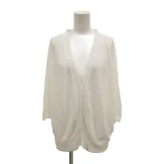 ヒロコビス HIROKO BIS 美品 カーディガン 13AB 白 ホワイト Vネック 七分袖 /IL ■ECF006のサムネイル