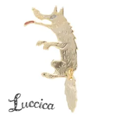 ルチカ Luccica ウルフ ブローチ  オオカミ  LU-1309-17のサムネイル