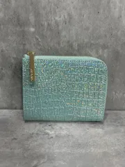 LAZY SUSAN レイジースーザン フローレンス クロコダイル柄 ラメ 二つ折り 財布 size−/緑系 ■■ レディースのサムネイル