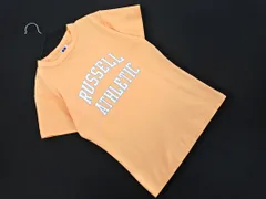 Russell ラッセル プリント Tシャツ sizeL/オレンジ ■◆ レディースのサムネイル