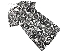 BODY DRESSING ボディドレッシング ビジュー 総柄 Iライン ワンピース size38/白ｘ黒 ■◆ レディースのサムネイル