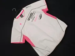 DESCENTE デサント プリント 半袖 ピステ sizeL/白ｘピンク ■◆ メンズのサムネイル