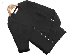 BEAUTE DE OPAQUE ボーテドオペーク Vネック カーディガン sizeM/黒 ◇■ レディースのサムネイル