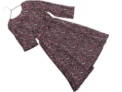 A.P.C. アーペーセー シルク100% ウエストリボン 付き 花柄 ワンピース ボルドー ■◇ レディースのサムネイル
