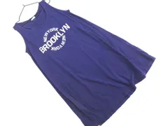 Champion チャンピオン ノースリーブ ワンピース sizeM/紺 ■◆ レディースのサムネイル