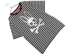 Psycho Bunny サイコバニー ボーダー Tシャツ 黒ｘ白 ■◆ レディースのサムネイル