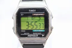 【W309-12】動作品 電池交換済 TIMEX INDIGLO タイメックス インディグロ デジタル 腕時計 ラバーベルト メンズのサムネイル