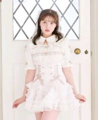 ♡LIZLISA フロントティアードシフォンワンピース♡ - メルカリ