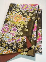 手刺繍 訪問着 四季の花々 紋意匠 正絹 躾糸付き A377 - メルカリ