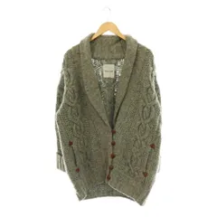 イリアンローブ iliann loeb エルボーパッチケーブルカーディガン ニット 長袖 グレー /HK ■OSのサムネイル