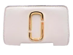 MARC JACOBS マークジェイコブス レザー 二つ折り 財布 オフホワイトｘ紺ｘ赤 ■■ レディースのサムネイル