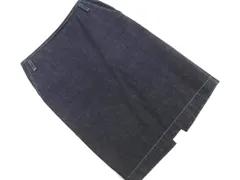 49AV JUNKO SHIMADA 49 アベニュージュンコシマダ タイト デニムスカート size42/紺 ■■ レディースのサムネイル