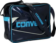 コンバース CONVERSE エナメルショルダーM バッグ 鞄 バスケットボール ミニバス ケース 収納 スポーツ 部活 学校 ジム トレーニング チーム クラブ  C2354053 2922 ネイビー×サックスのサムネイル