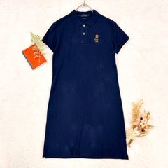 POLO Ralph Lauren ワンピース 半袖 ワッペン ネイビー XL - メルカリ