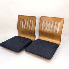 2点セット】クッション付き座椅子 シナの木 - メルカリ