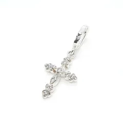 Loree Rodkin ローリーロドキン ネックレス ペンダントトップ チャーム シルバー SILVER 925 ジルコニア EXTRA SMALL ANGEL CROSS PENDANTのサムネイル
