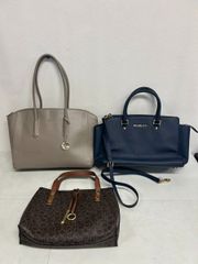 15055-012★レディースバッグ3点まとめ売り・現状品♪ FURLA フルラ / Calvin Klein カルバンクライン / MICHAEL KORS マイケルコース トートバッグ 2WAYバッグ ハンドバッグ　破損あり★のサムネイル
