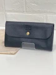 【未使用】IL BISONTE イルビゾンテ SCW020 PV005 ロングウォレット 財布 レザー ブラック No.6256のサムネイル